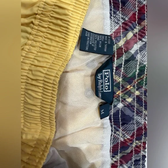 Polo Ralph Lauren Swim Yellow Shorts size M New With Tags - Picture 4 of 4